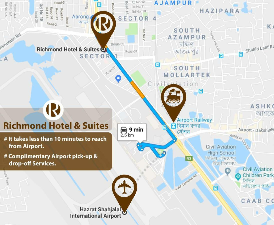 Richmond Hotel & Suites Dhaka Eksteriør billede